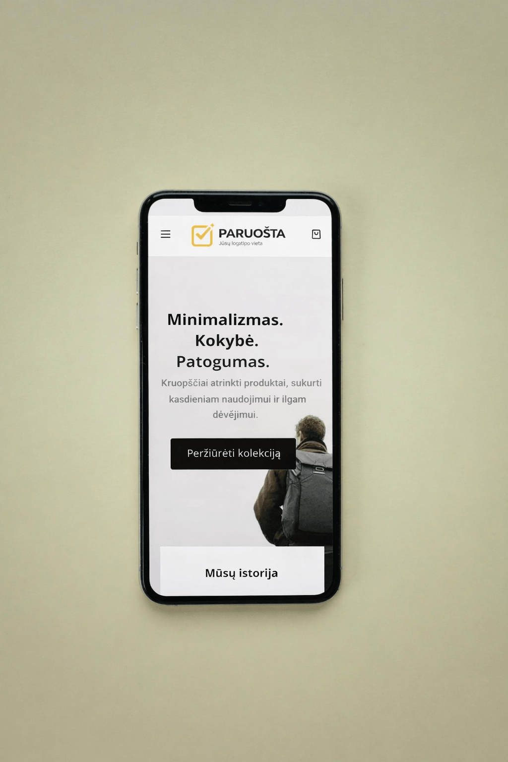 Modernios el. parduotuvės dizainas