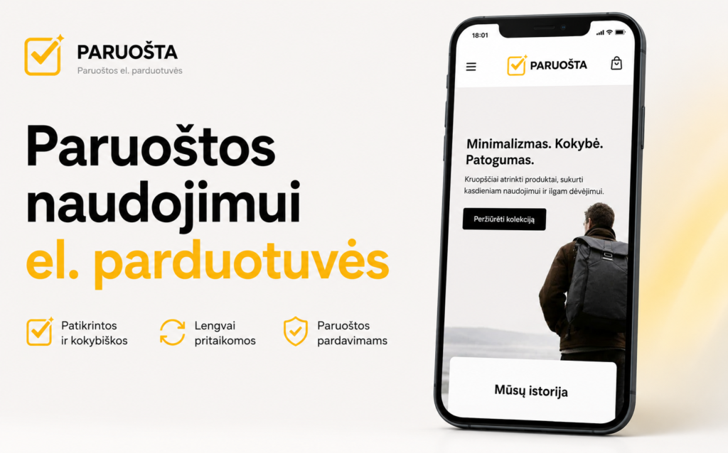 Paruošta el. parduotuvės